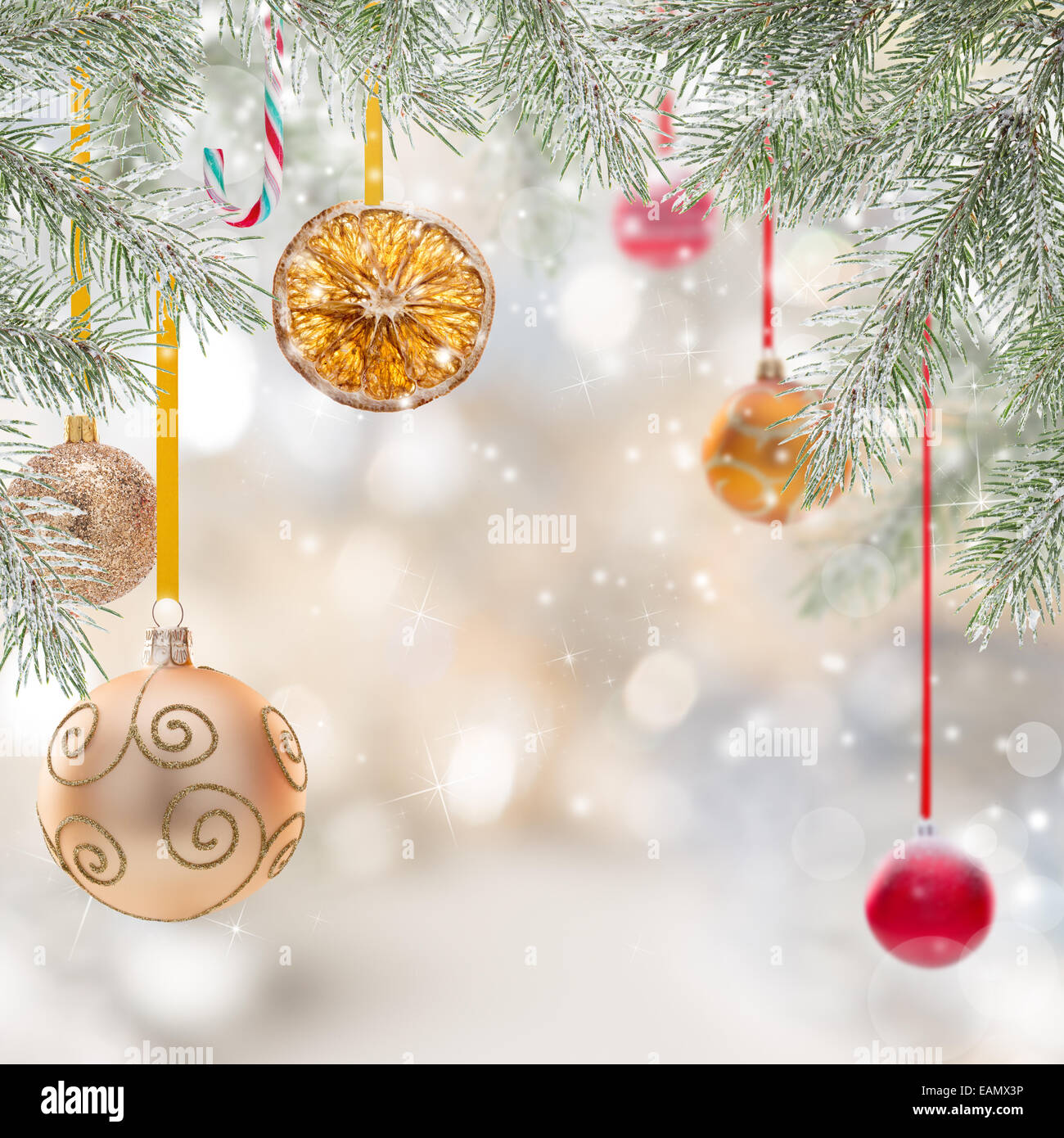 Abstract sfondo di Natale, close-up. Foto Stock