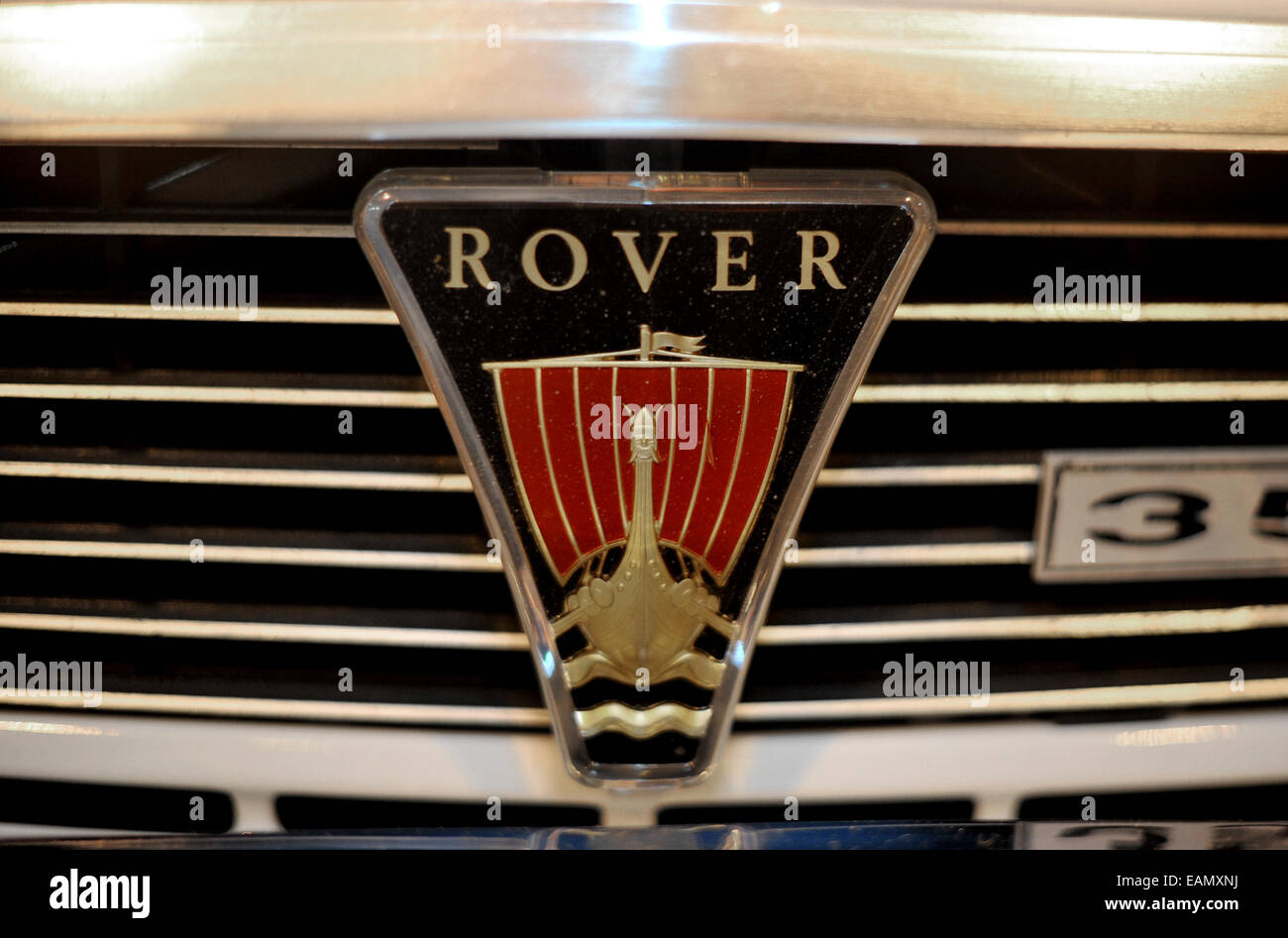 Rover p6 3500 dettaglio badge classico auto al 2014 NEC classic car show Foto Stock