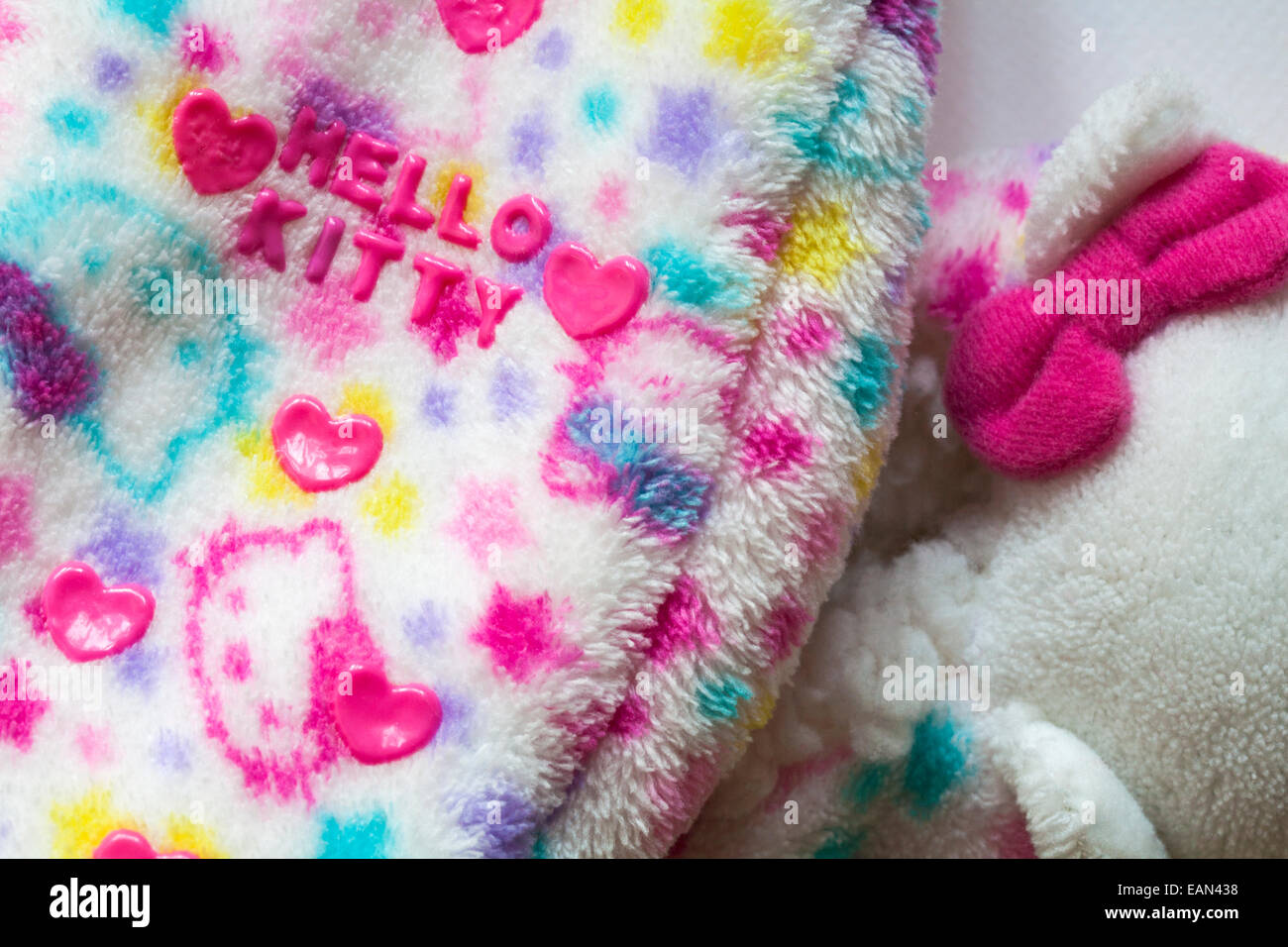 Dettaglio di Hello Kitty pantofole da Primark Foto Stock