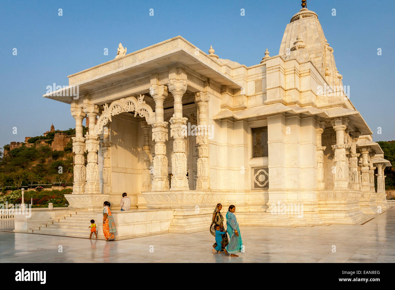 Birla Mandir, tempio indù, Jaipur, Rajasthan, India Foto Stock