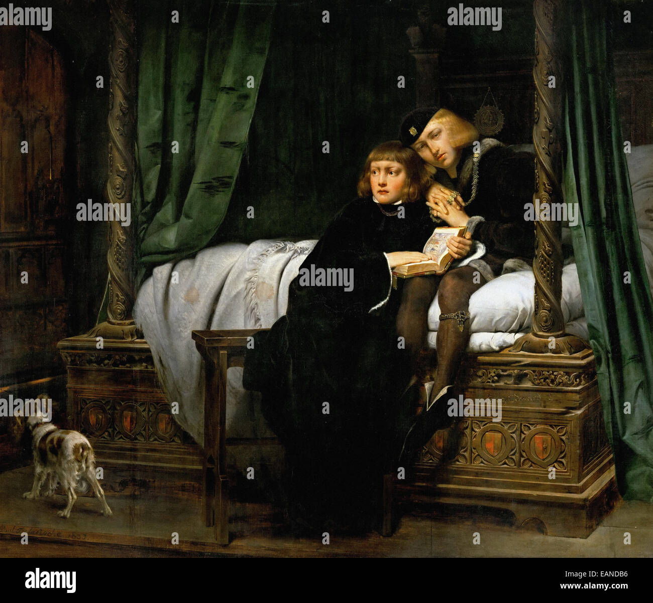 Paolo Delaroche morte dei figli del re Edward nella torre Foto Stock