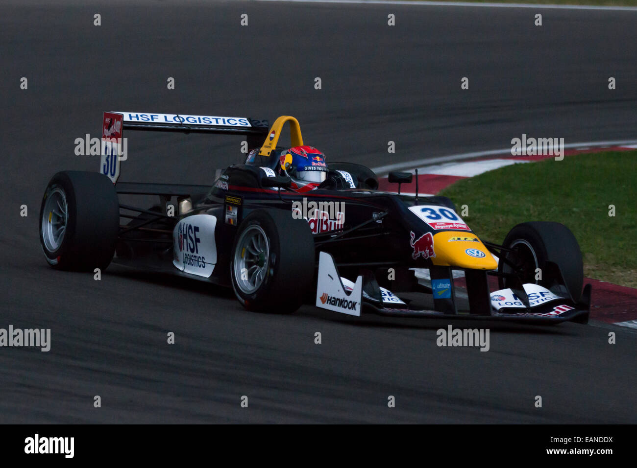 Imola, Italia - 11 Ottobre 2014: Dallara F312 - VolkswagenR della Van Amersfoort Racing Team, guidato da Max Verstappen (NLD) Foto Stock