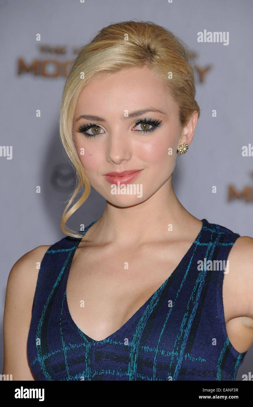 Los Angeles, California, USA. 17 Nov, 2014. L'attrice PEYTON ELENCO assiste "la fame giochi Mockingjay parte 1' di premiere presso il Nokia Theater. © Paul Fenton/ZUMA filo/Alamy Live News Foto Stock