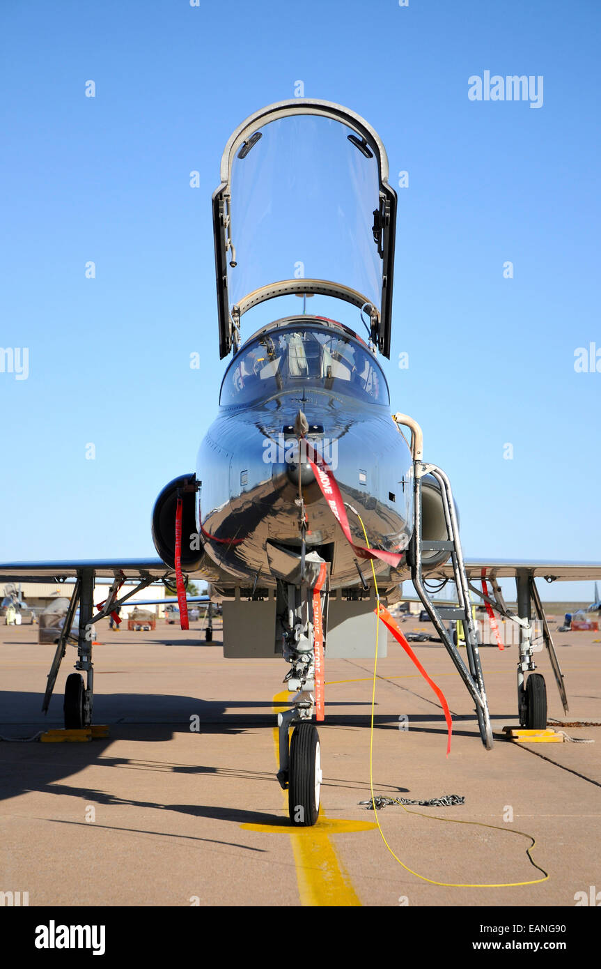 Stati Uniti Air Force T-38 Taloni a Sheppard Air Force Base in Texas. Foto Stock