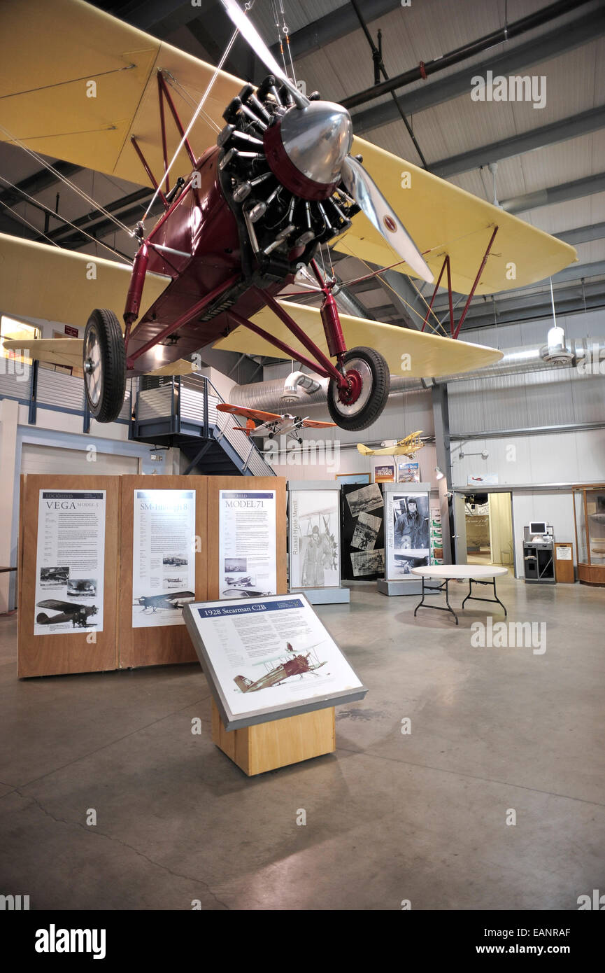 In aereo,Alaska,Alaska Aviation Heritage Museum Foto Stock