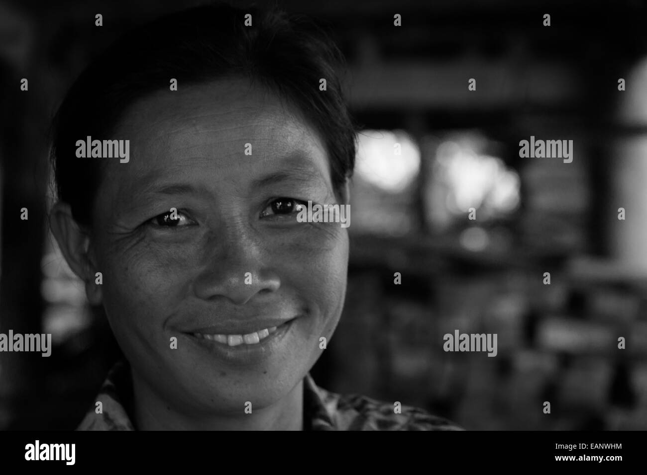 Una donna da rurale Laos Foto Stock