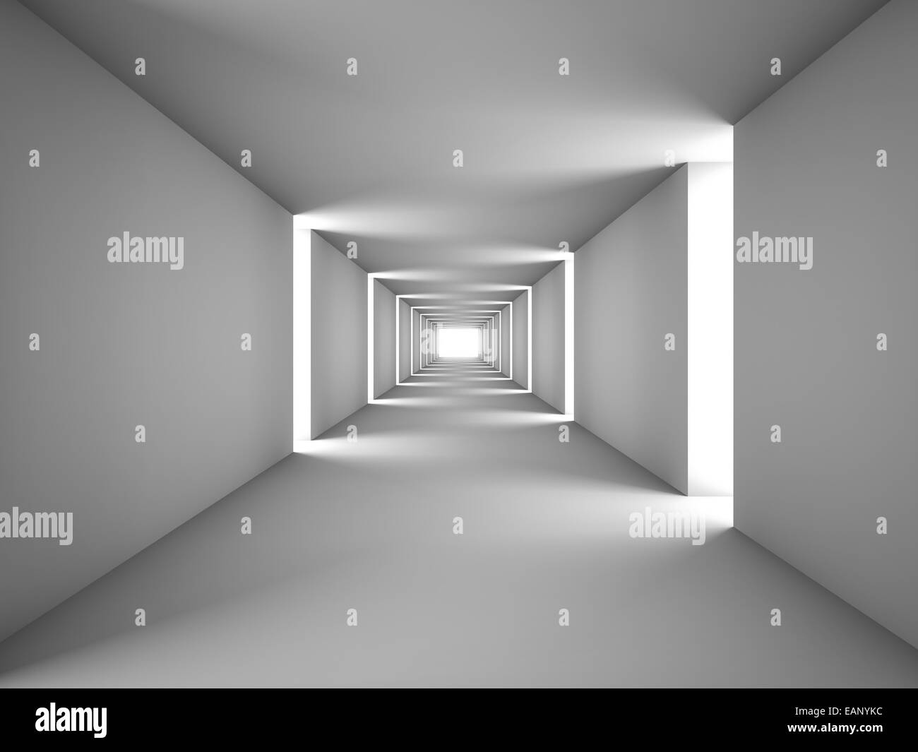 Immagine 3d di tunnel astratto Foto Stock