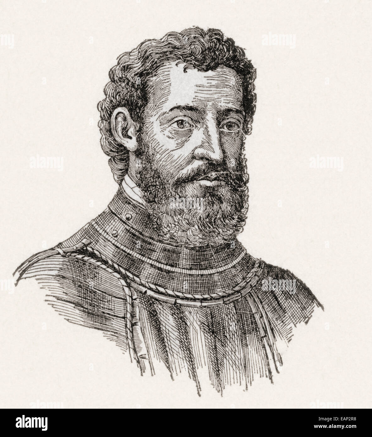 Giovanni da Verrazzano o Verrazano, 1485-1528. Esplora fiorentina del Nord America. Foto Stock