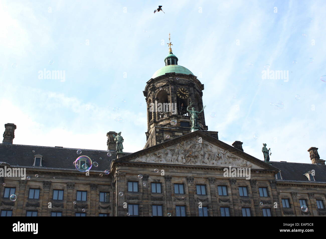 Xvii secolo Paleis op de Dam/Palazzo Reale di Amsterdam in piazza Dam Foto Stock