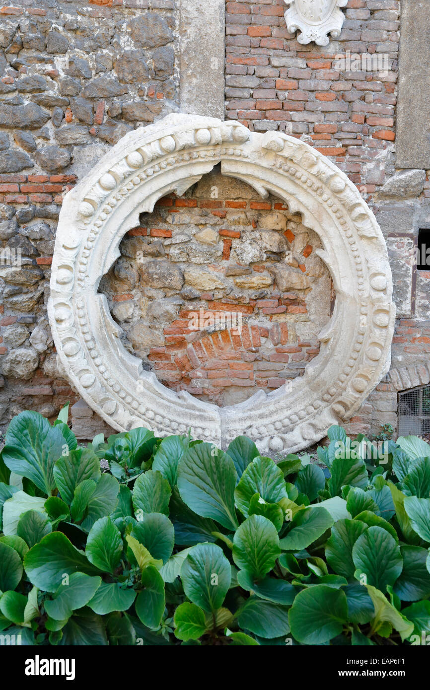 Cortile la scultura al Teatro Olimpico, Teatro Olimpico di Vicenza, Italia, Veneto. Foto Stock