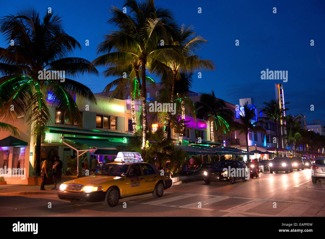 Edifici in stile Liberty. Miami Beach, Florida Foto Stock