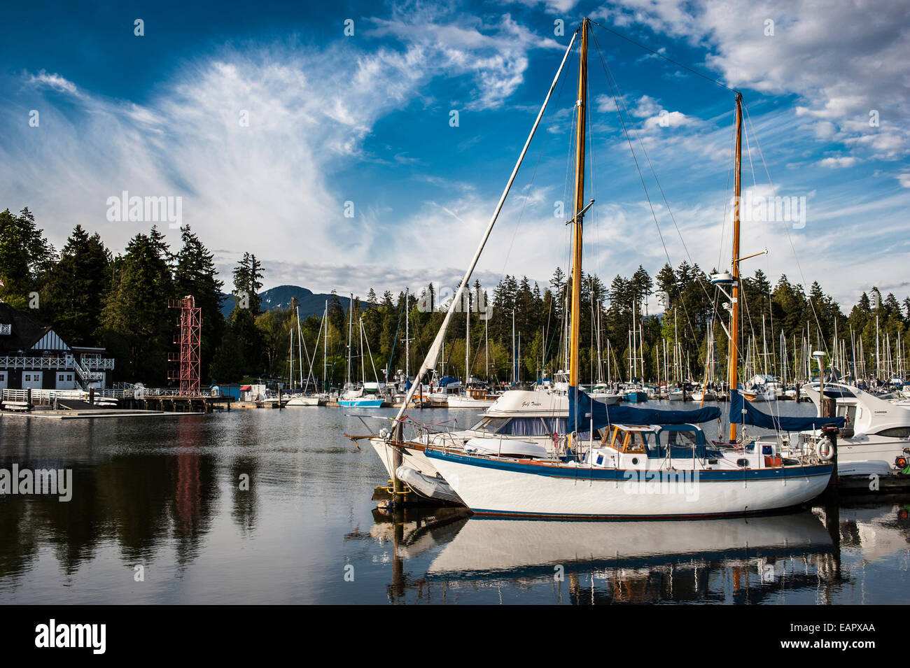 Coal Harbour Marina Foto Stock