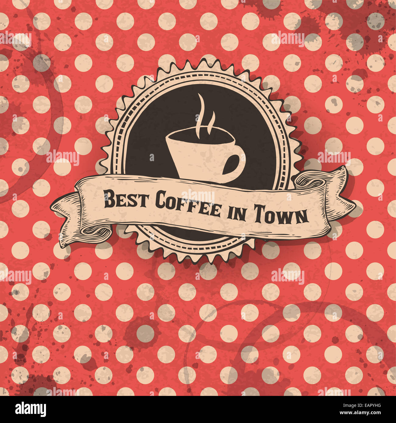Miglior caffè della città modello di progettazione. Foto Stock