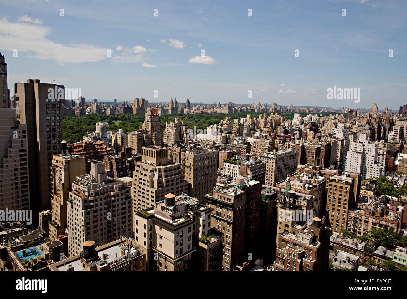 New York City View dal 26 storia di edifici e paesaggio. Foto Stock
