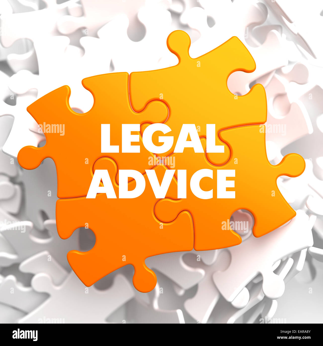 La Consulenza legale on Orange Puzzle. Foto Stock
