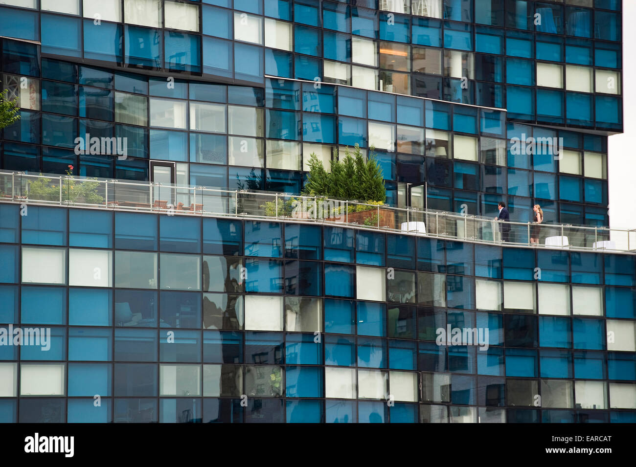 Casa appartamento moderno, Meatpacking District, Manhattan, New York, New York, Stati Uniti Foto Stock