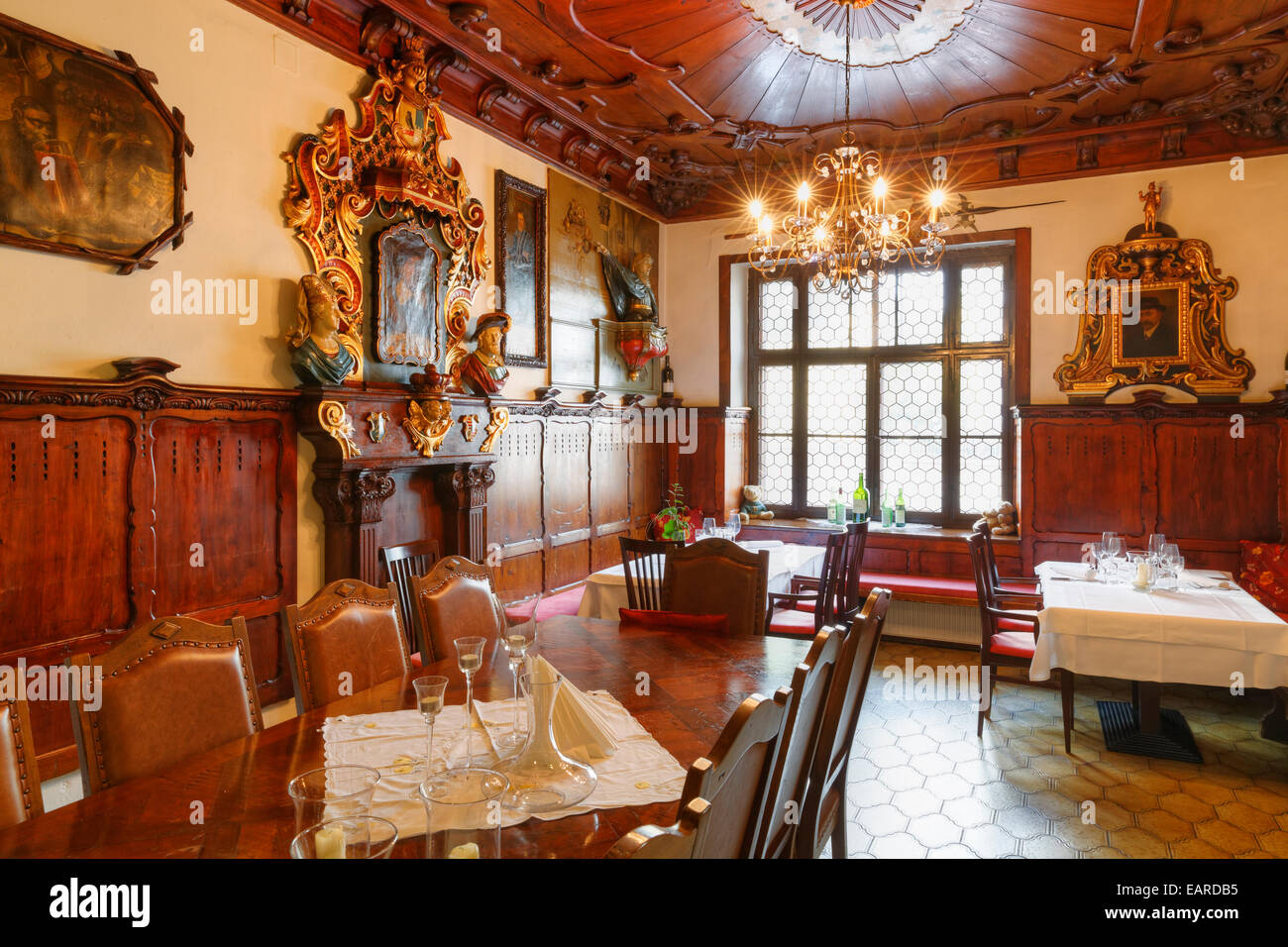 Ristorante Mettnitzer, wine bar, Spittal an der Drau, Spittal an der Drau, Carinzia, Austria Foto Stock