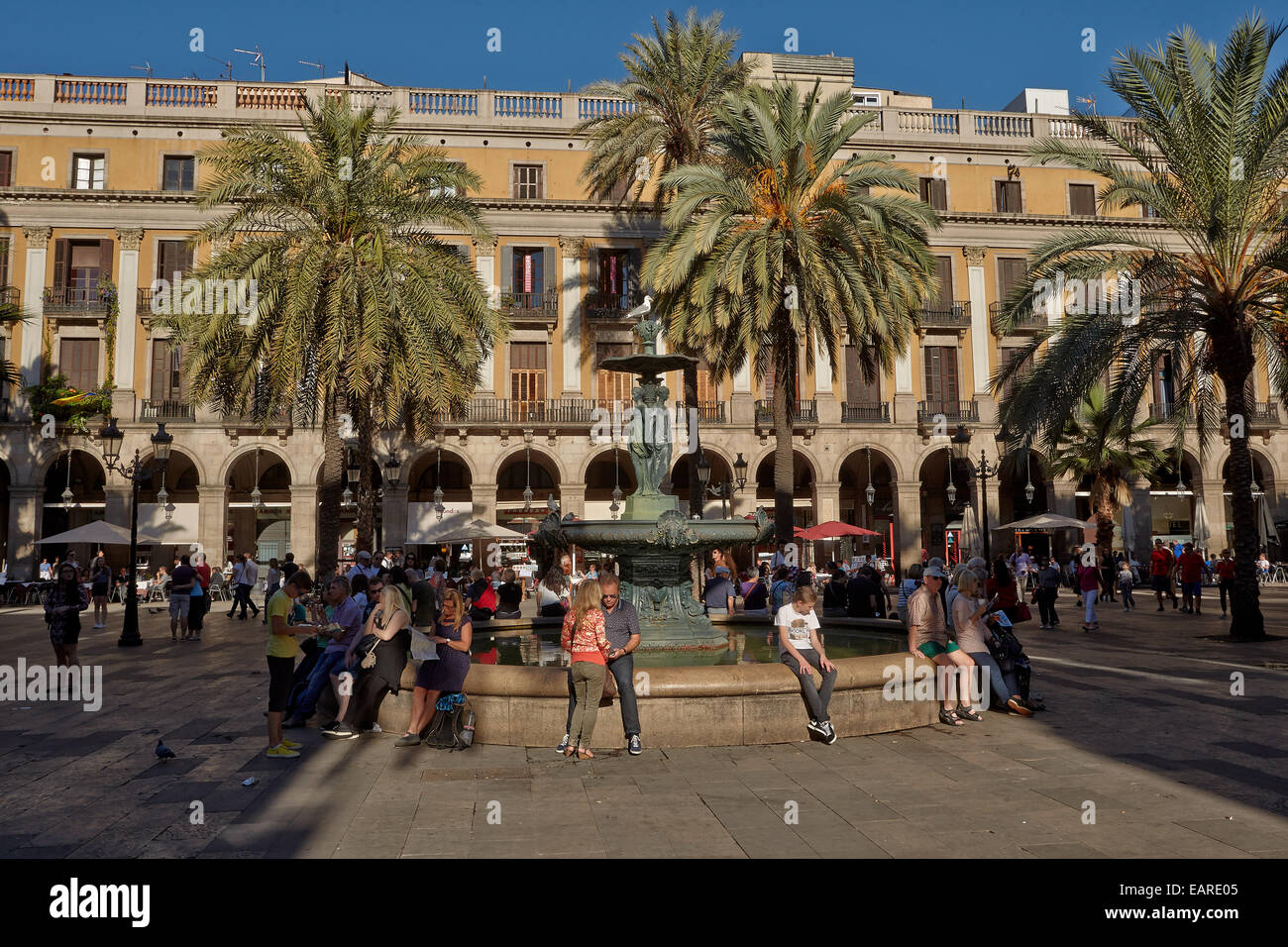 Las Ramblas, Barcelona, ​​Catalonia, Spagna Foto Stock