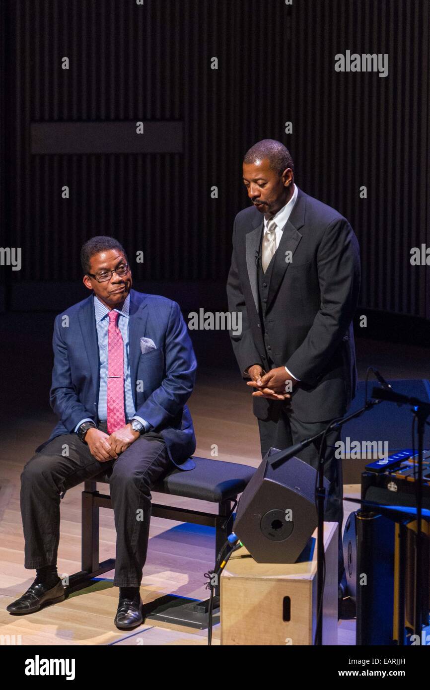 SFJAZZ 2014 di Gala in onore di Herbie Hancock il 2014 SFJAZZ di Gala del 16 maggio 2014 saranno dotati di prestazioni dal leggendario Herbie Hancock con la star-studded award-winning SFJAZZ collettivo, il premiato SFJAZZ High School All-Stars, e un AfterJ Foto Stock