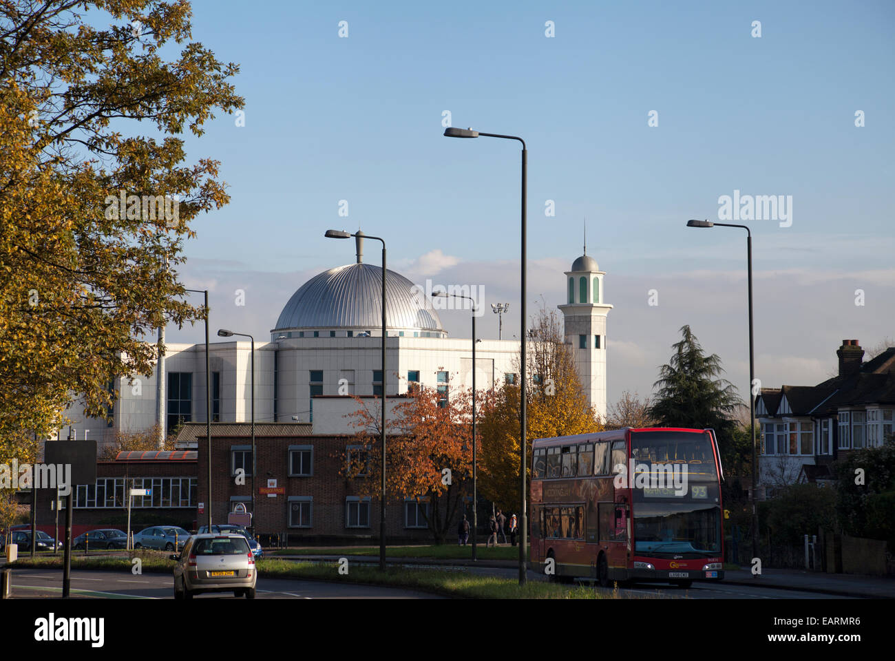 Baitul Futuh moschea di Morden - London REGNO UNITO Foto Stock