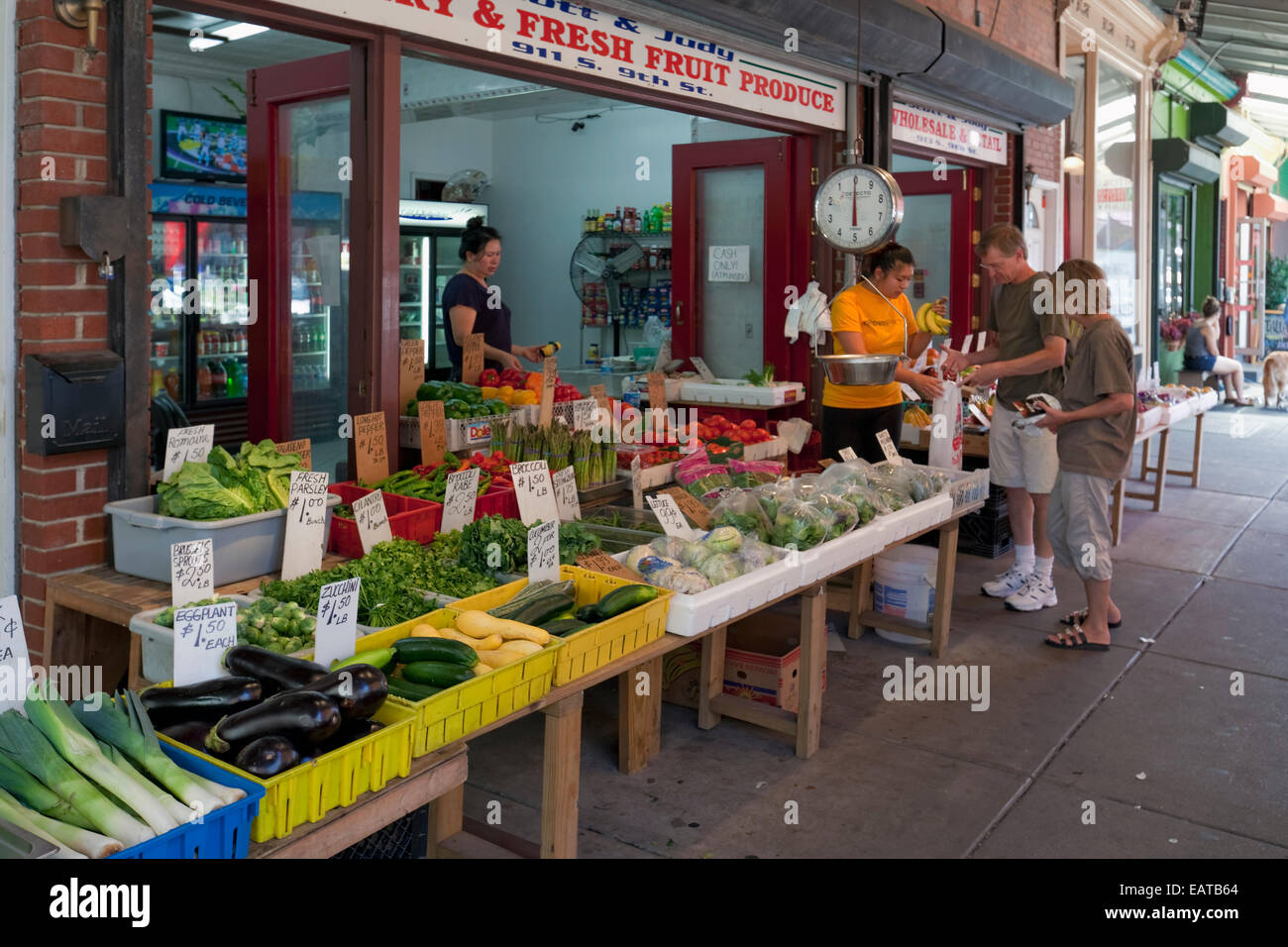 Il mercato italiano - 9th Street, Philadelphia, PA Foto Stock
