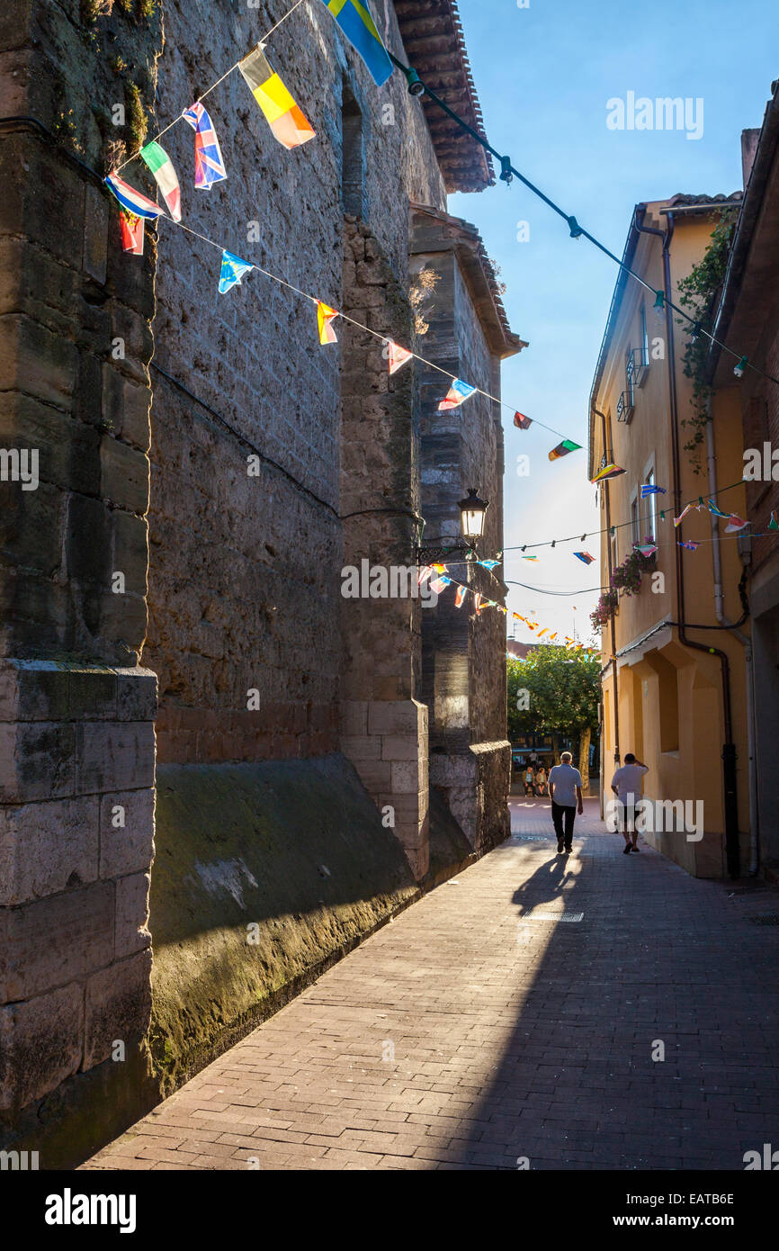 A Belorado villaggio nel modo di San Giacomo, Burgos, Spagna Foto Stock