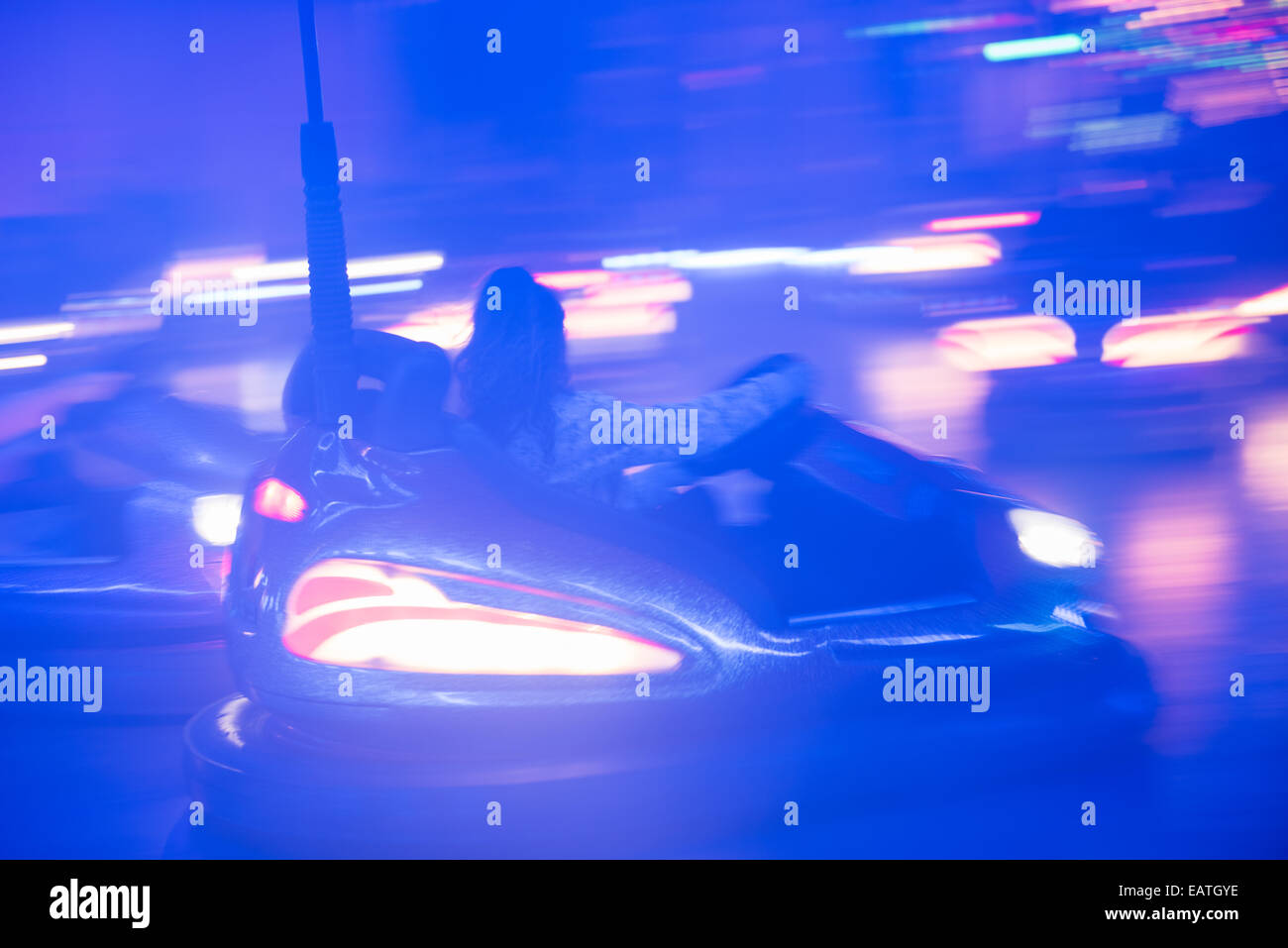 Dodgems a Abingdon Fair Foto Stock