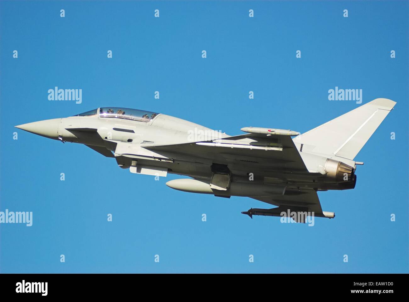 Sentiero Eurofighter Typhoon effettuare prove Foto Stock