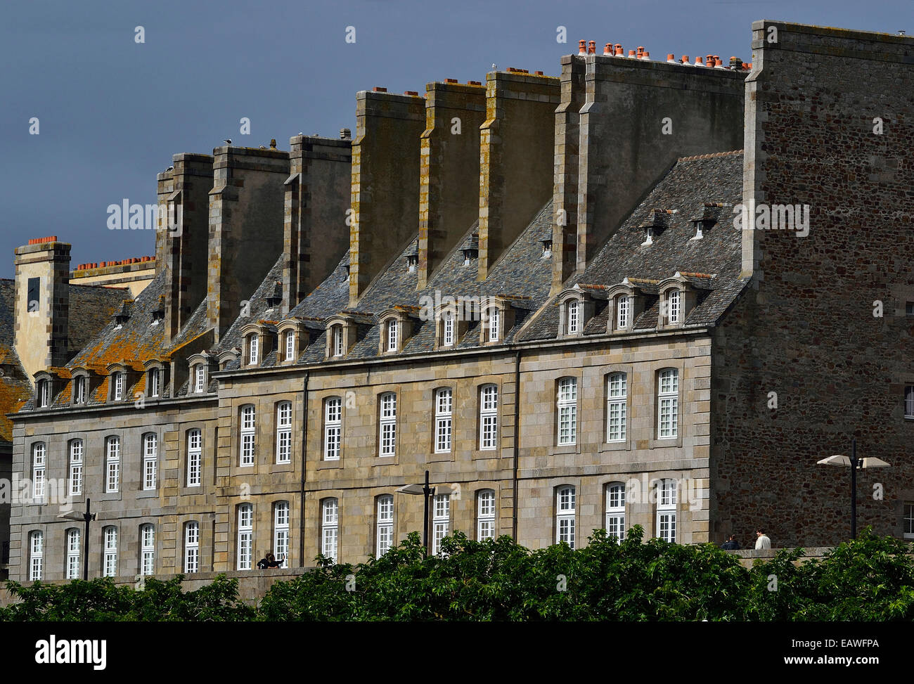 Città vecchia di St Malo (intra muros). Ille et Vilaine Bretagna, Francia). Foto Stock