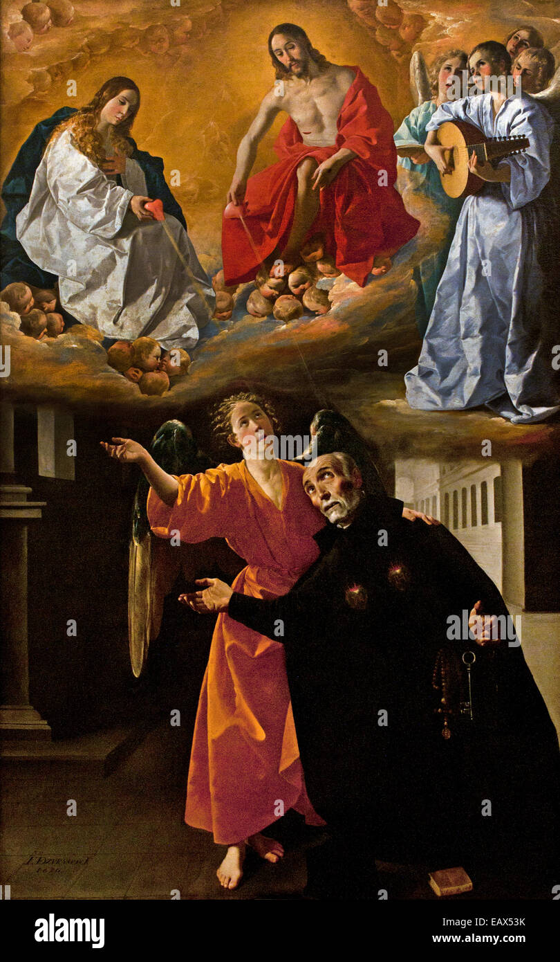 Francisco de Zurbarán (1598-1664) La Vision des Alonso Rodriguez 1630 Spagna - Spagnolo Foto Stock