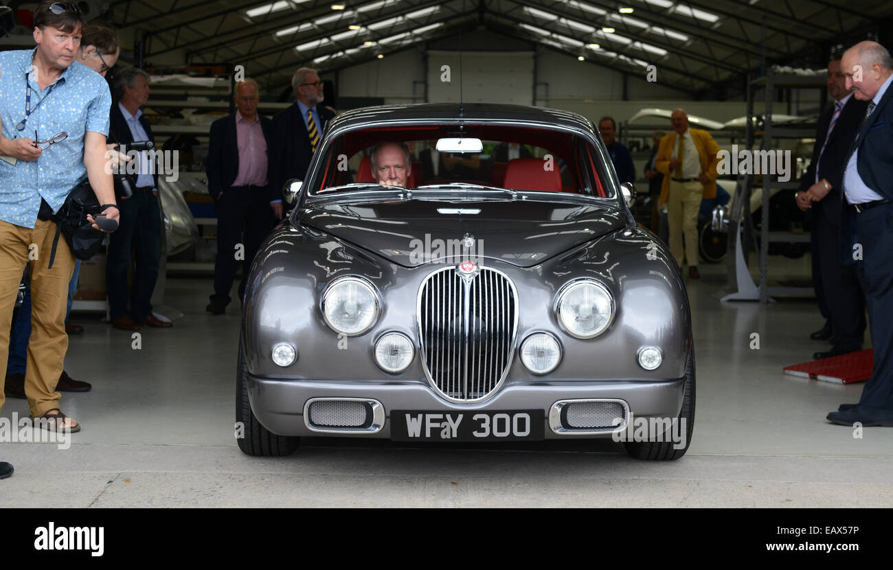 Ian Callum (direttore del design Jaguar Cars) unità off nell'unica Jaguar Mark 2 ha riprogettato. La vettura è stato riprogettato Foto Stock