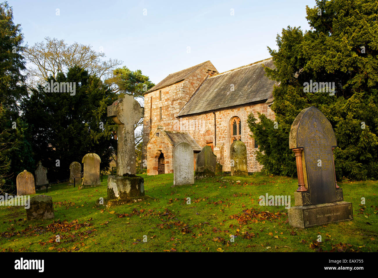 St James' chiesa nel villaggio di grande Ormside, Eden Valley, Cumbria, England Regno Unito Foto Stock