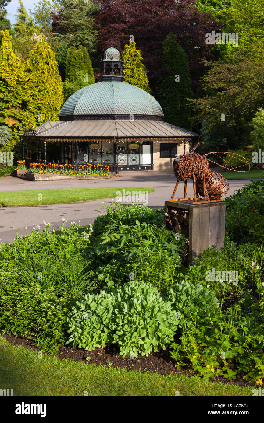 Sale da tè in valle giardini, Harrogate, Regno Unito Foto Stock