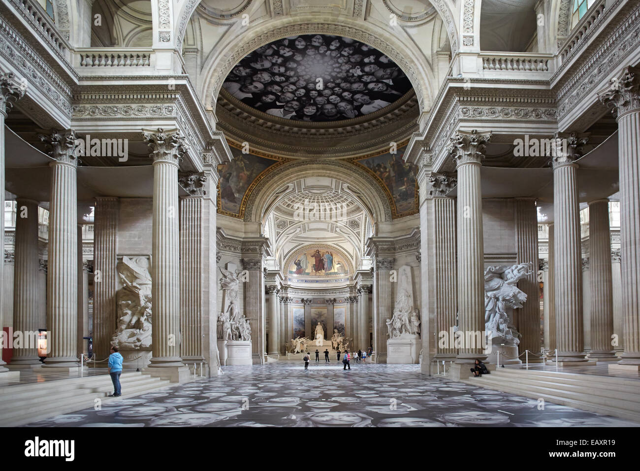 Pantheon interno a Parigi, Francia Foto Stock