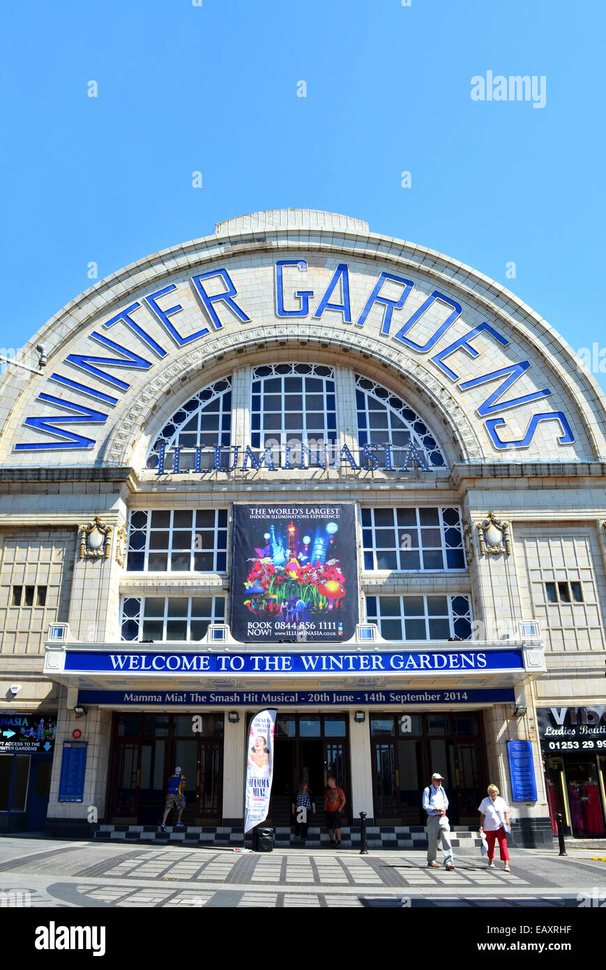 Il Winter Gardens Theatre di Blackpool, Lancashire, Regno Unito Foto Stock