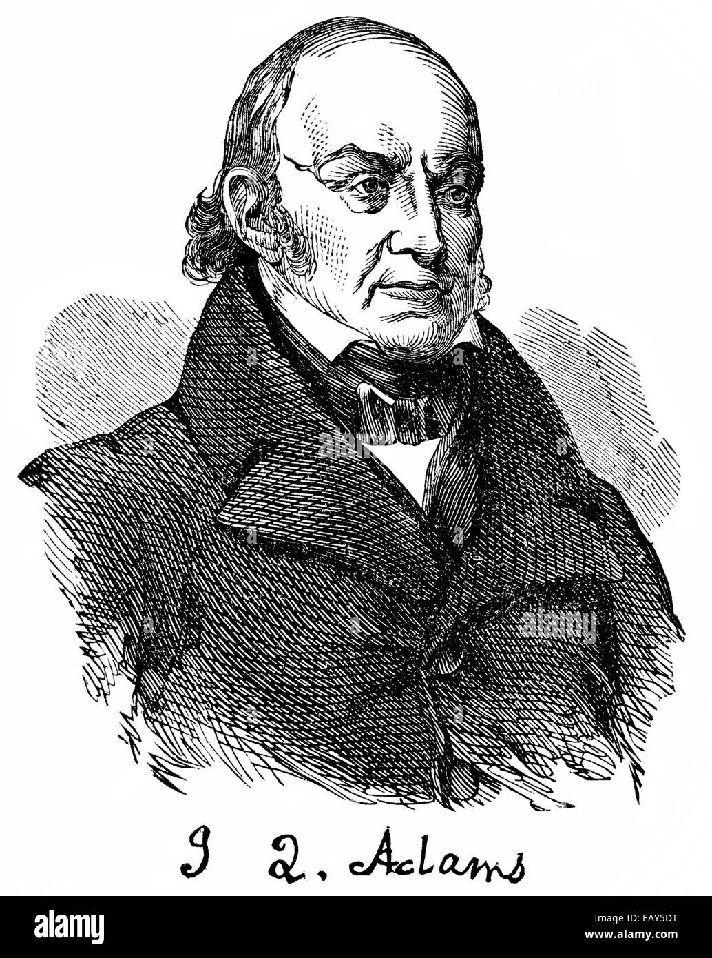 John Quincy Adams, 1767 - 1848, un americano di statista, sesto presidente degli Stati Uniti, John Quincy Adams, 1767 - 1848 Foto Stock