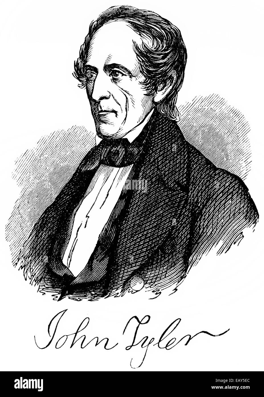 John Tyler, 1790 - 1862, decimo Presidente degli Stati Uniti, John Tyler, 1790 - 1862, ein US-amerikanischer Politiker und als Foto Stock