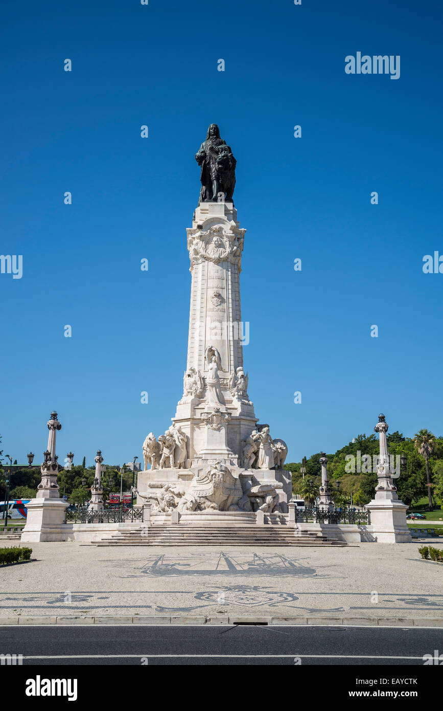 Il marchese di Pombal, Lisbona, Portogallo Foto Stock