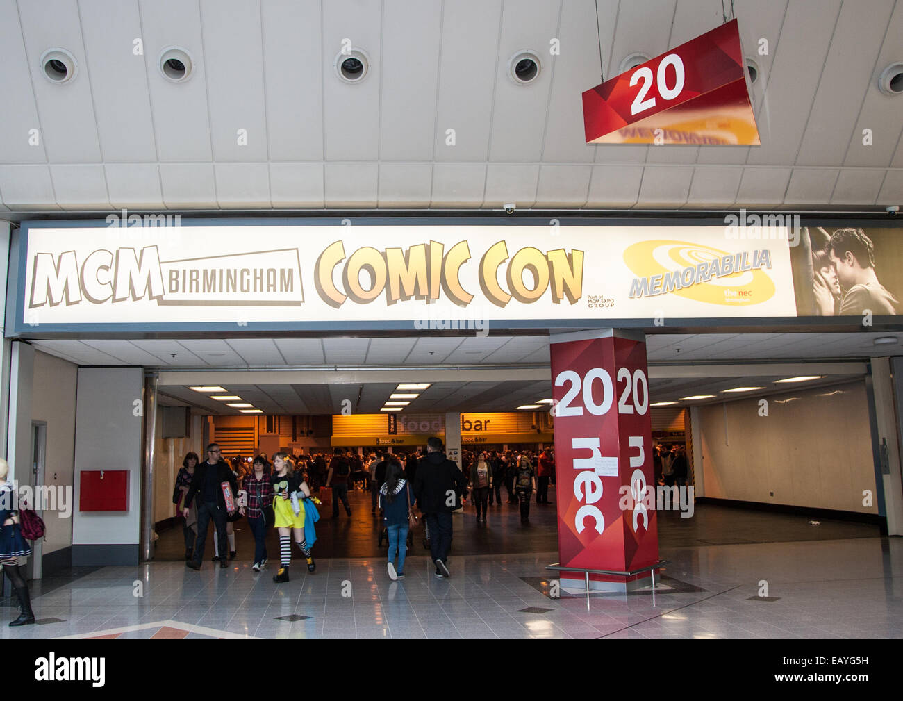 Birmingham, Regno Unito. 22 Novembre, 2014. Alcuni dei personaggi al Comic Con in Birmingham. Credito: Steven roe/Alamy Live News Foto Stock