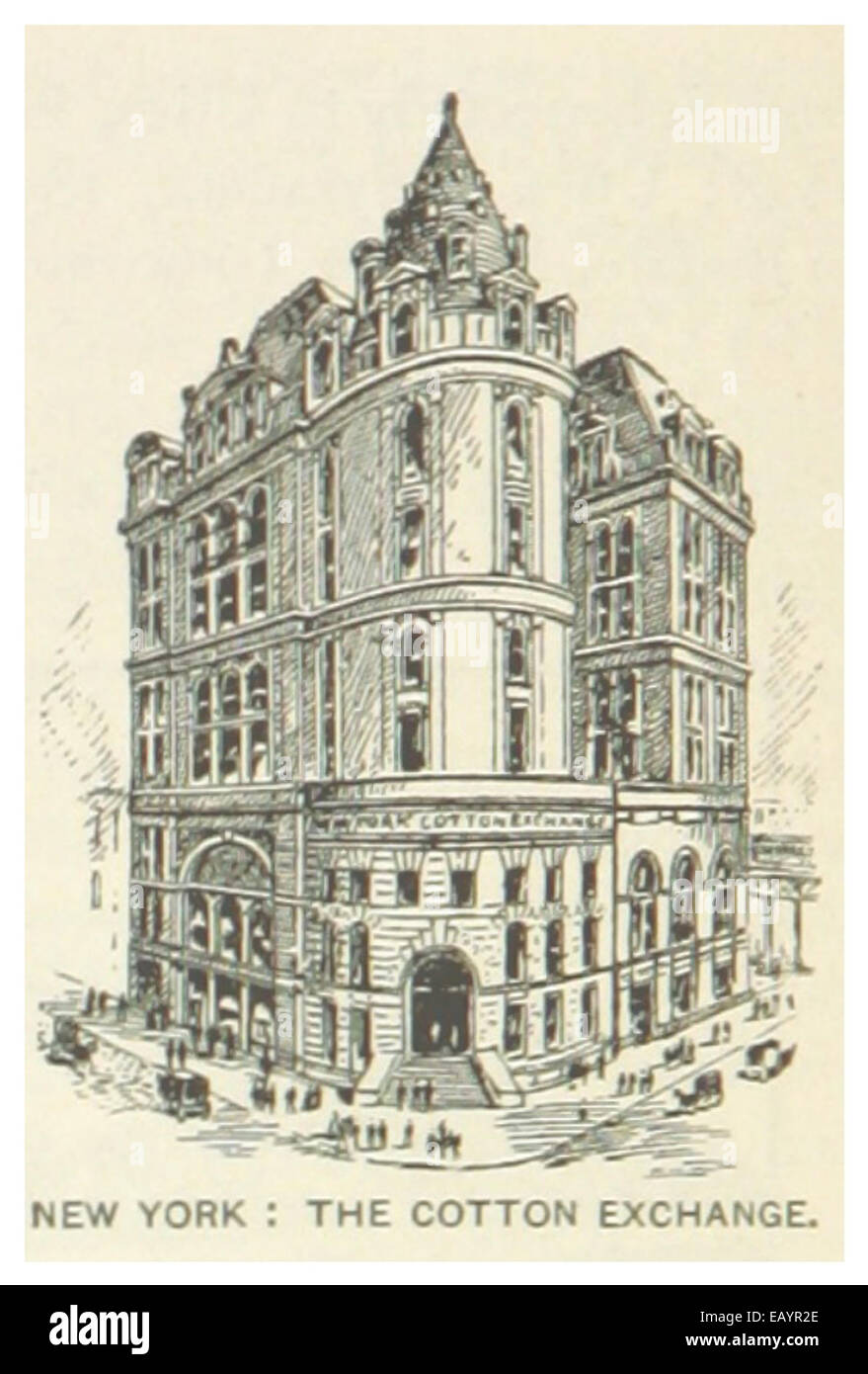 US-NY(1891) p612 NYC, COTTON EXCHANGE Foto Stock