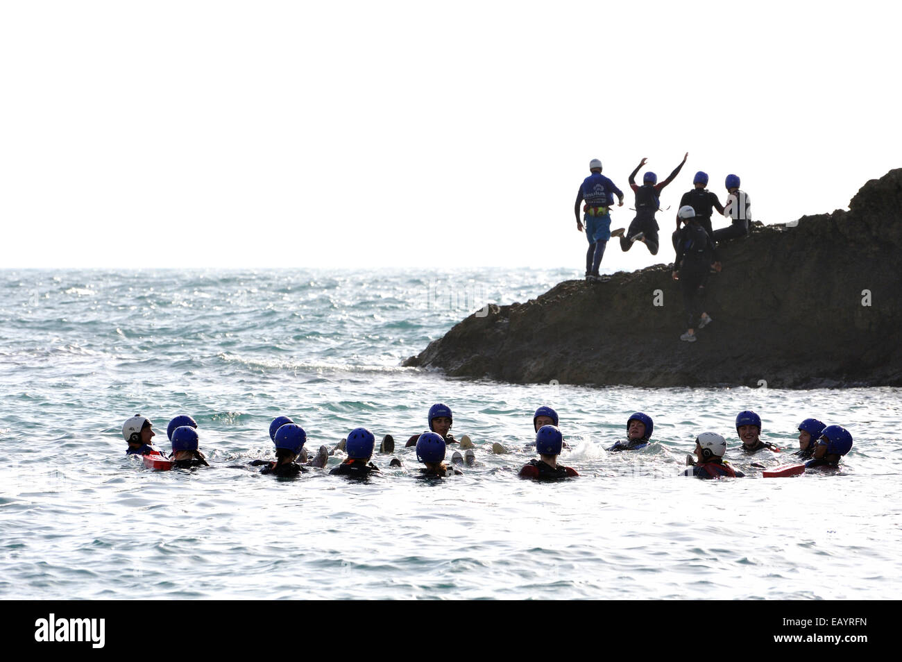 Un gruppo il movimento per inerzia Foto Stock