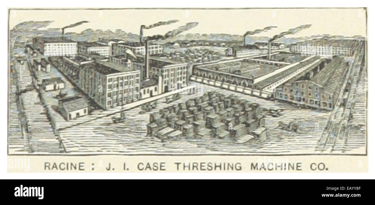 US-WI(1891) p903 Racine, J.I. Caso la trebbiatura MACHINE CO. Foto Stock