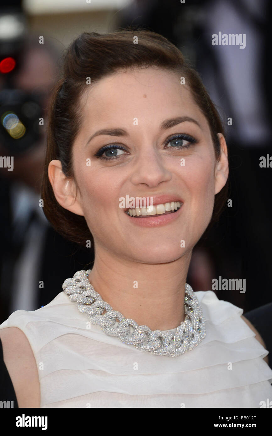 La 67th annuale di Cannes Film Festival - "Due Giorni e Una Notte" (Deux Jours, Une Nuit) - Premiere con: Marion Cotillard dove: Cannes, Francia Quando: 20 Maggio 2014 Foto Stock