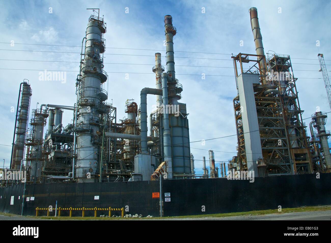 Raffineria di benzina, Chalmette, Louisiana, Stati Uniti d'America Foto Stock
