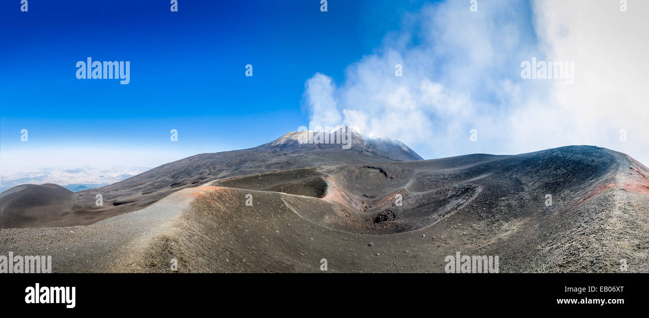 Il monte Etna panorama Foto Stock
