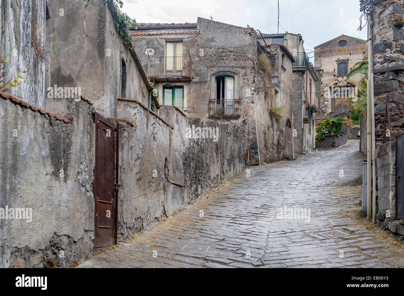 Forsa d'Agro strade antiche. Sicilia. Foto Stock