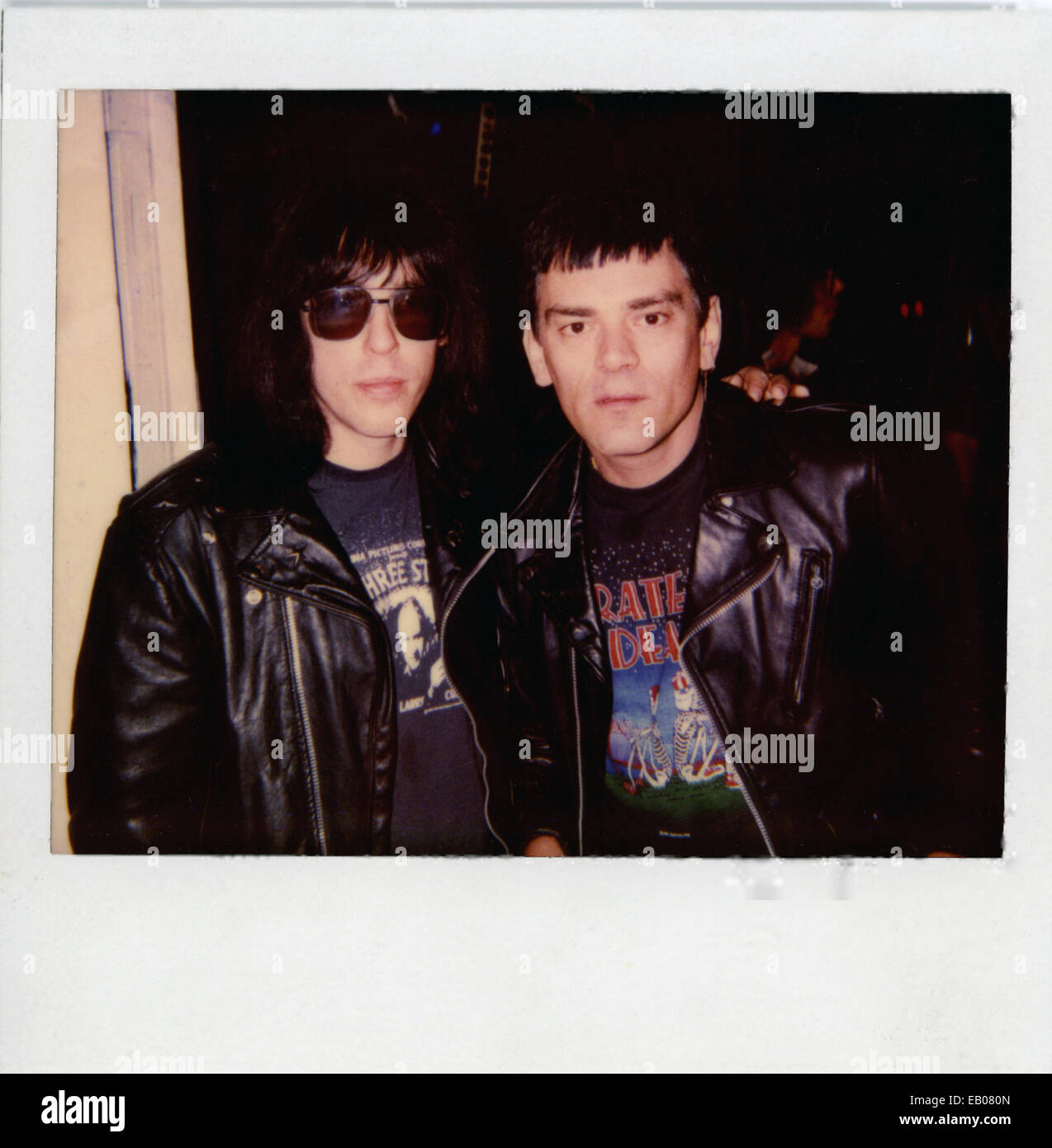I RAMONES, L-R: Marky Ramone e Dee Dee Ramone, circa novanta. . Foto Stock