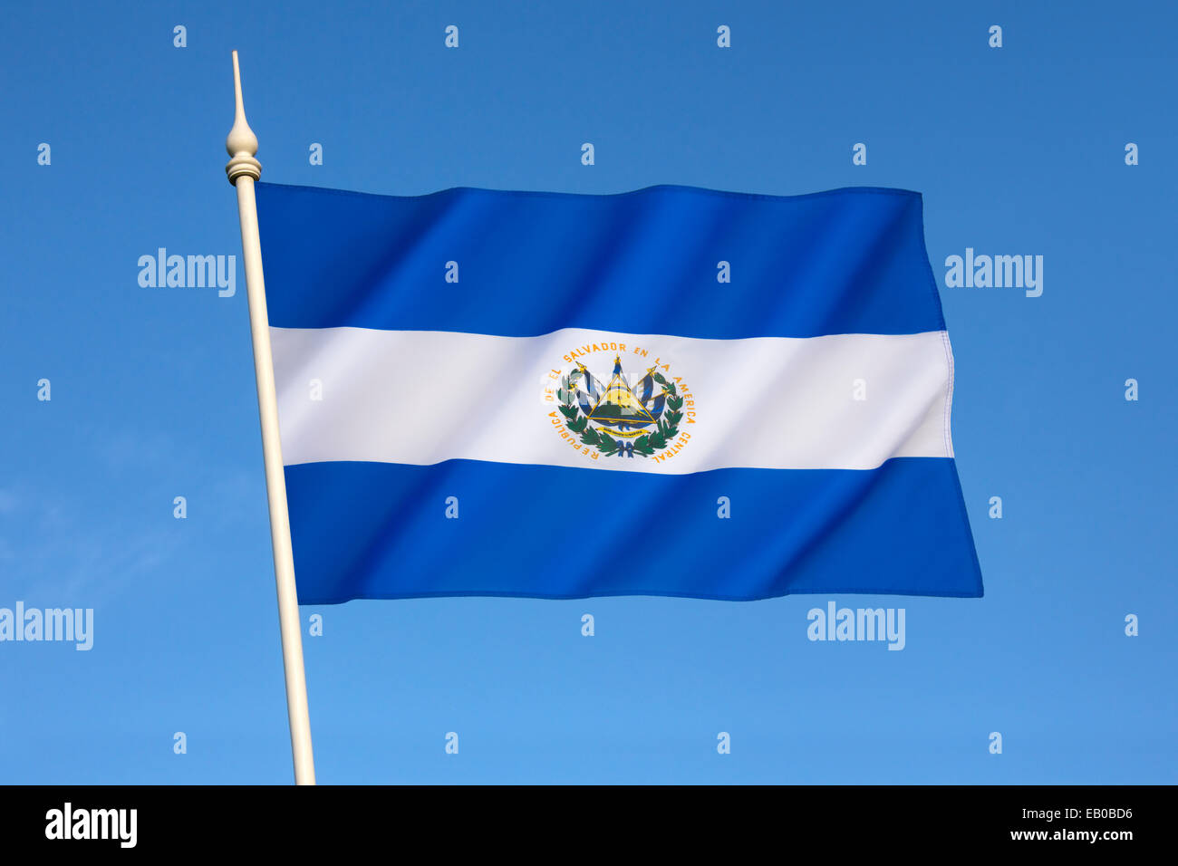 Bandiera di El Salvador Foto Stock