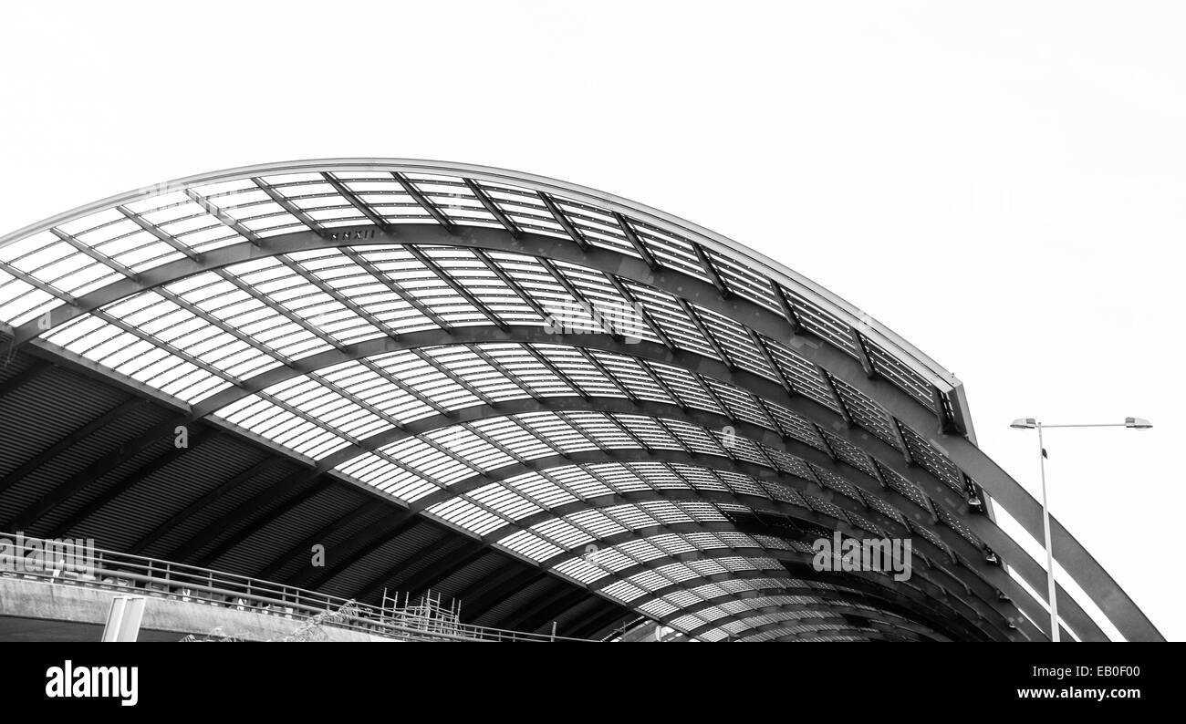 Il tetto della nuova ala nord della stazione centrale di Amsterdam Foto Stock