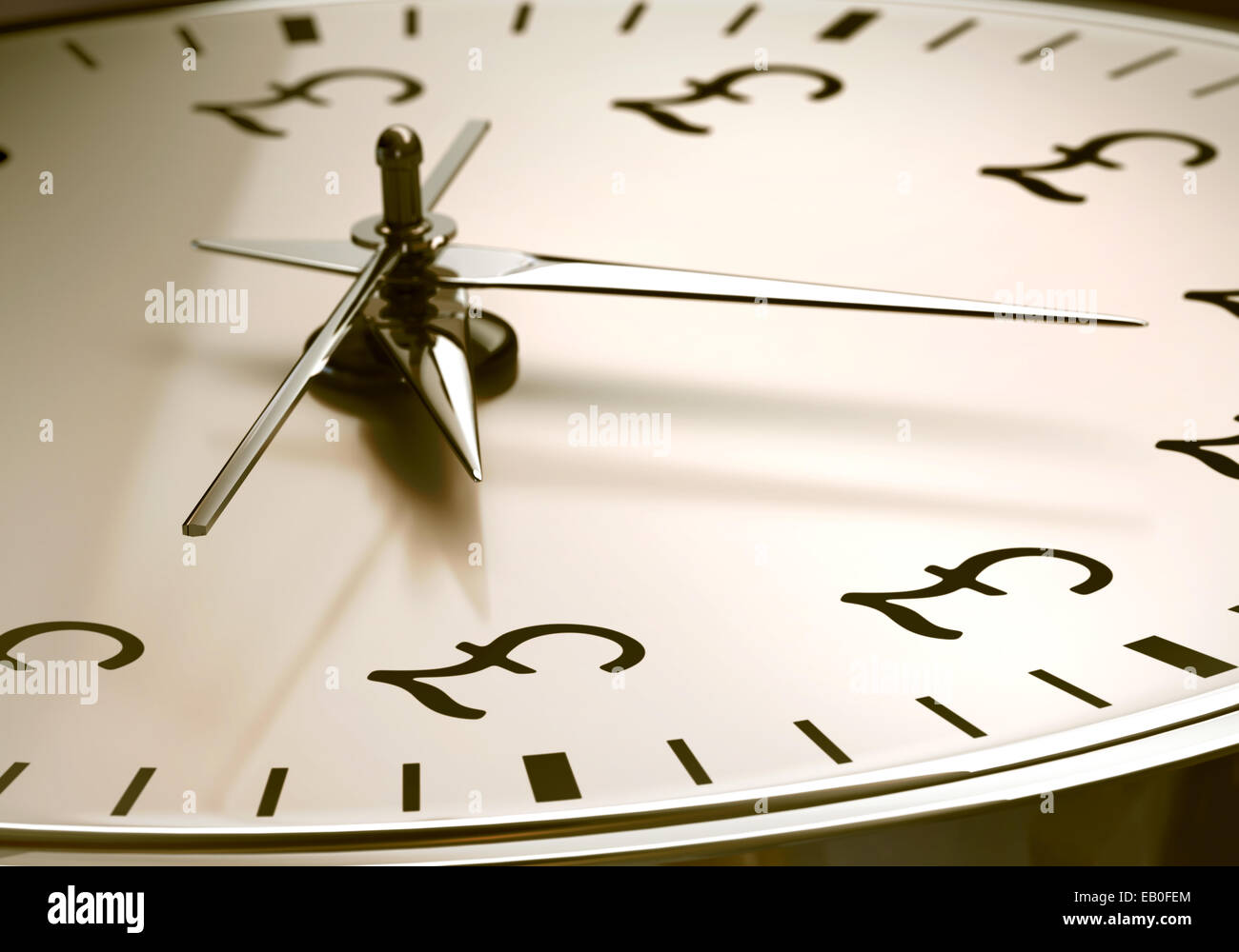 Guarda con segno cancelletto. La profondità di campo sul segno cancelletto. Foto Stock